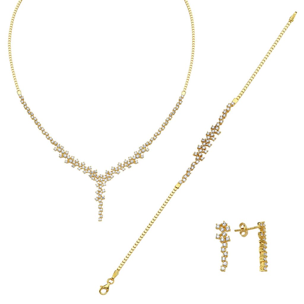 Favori Lierre 14 Carats Or Bijou Parure