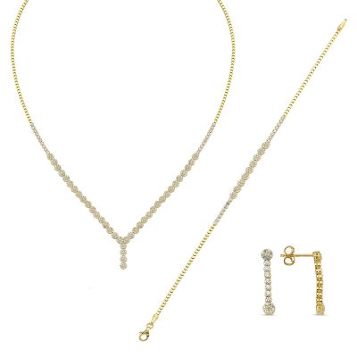 Favori Tomurcuk 14 Carats Or Takı Seti