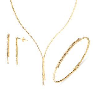 Sarkıt Filigree Gold Wedding Jewelry Set