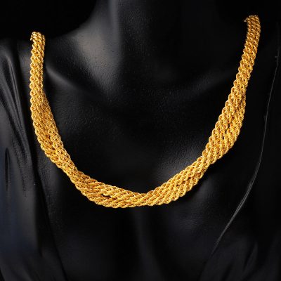 Burgulu Taşsız Altın Takı Seti - 14K - 20.98g - EZ Gold