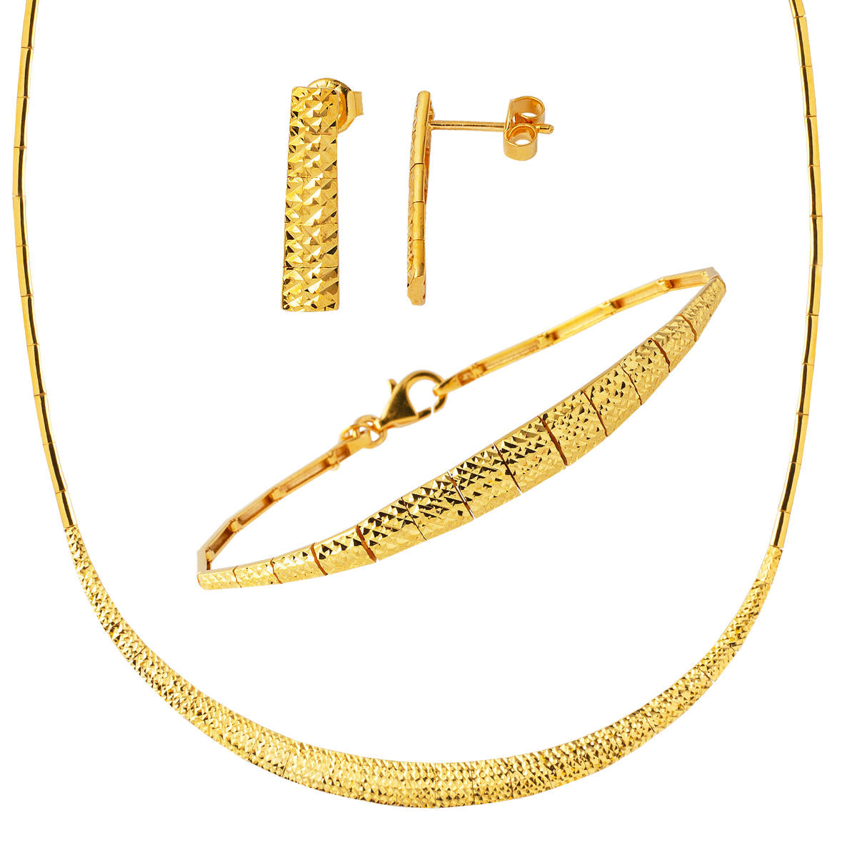 Yılan Derisi 22 Karat Gold Jewelry Set
