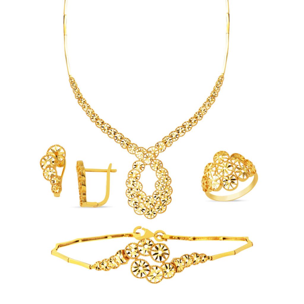 Etoile 22 Carats sans Pierre Or Bijou Parure