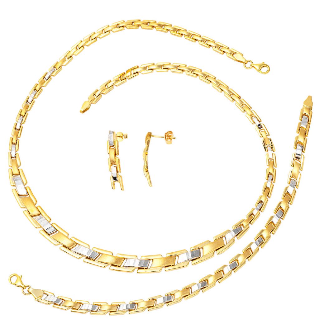 Plain 14 Karat Gold Wedding Set