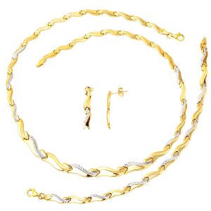 Plain 14 Karat Gold Wedding Set