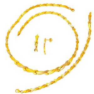 sans Pierre 14 Carats Or Mariage Parure