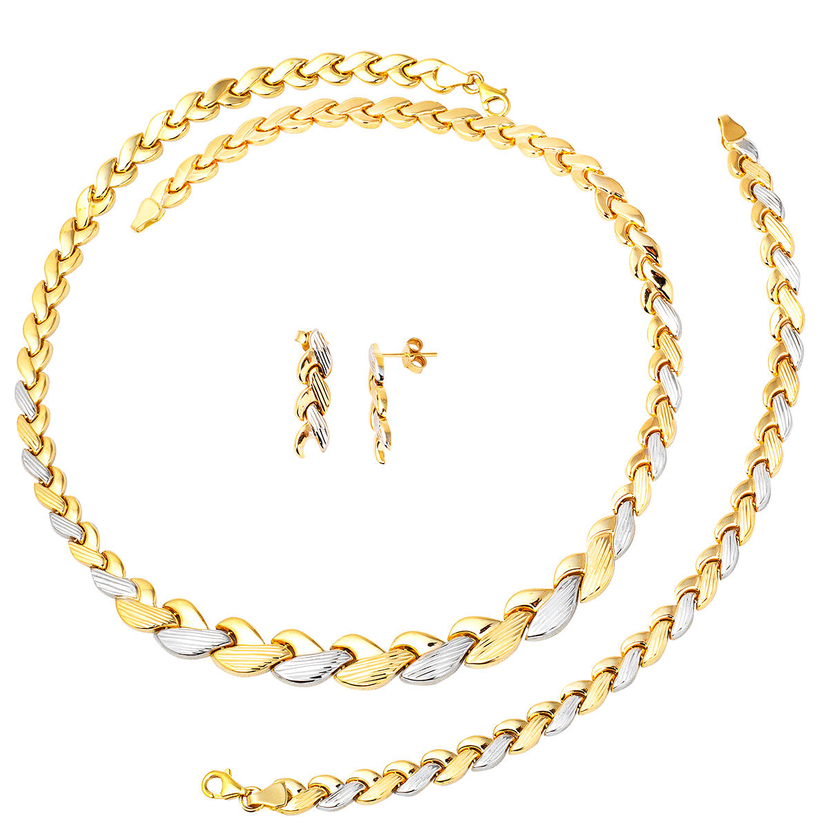 sans Pierre 14 Carats Or Bijou Parure