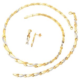 sans Pierre 14 Carats Or Bijou Parure