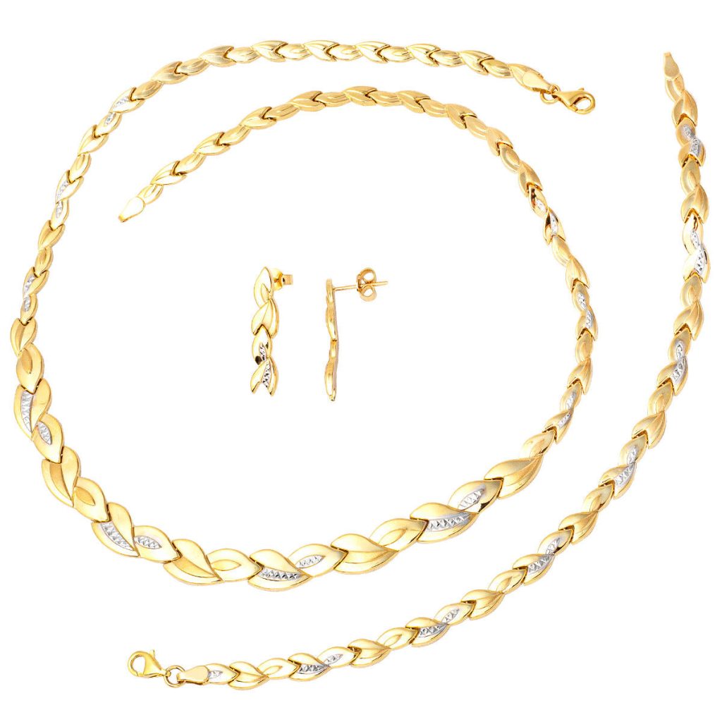Plain 14 Karat Gold Set
