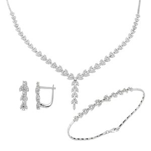 Venedik White Gold Jewelry Set