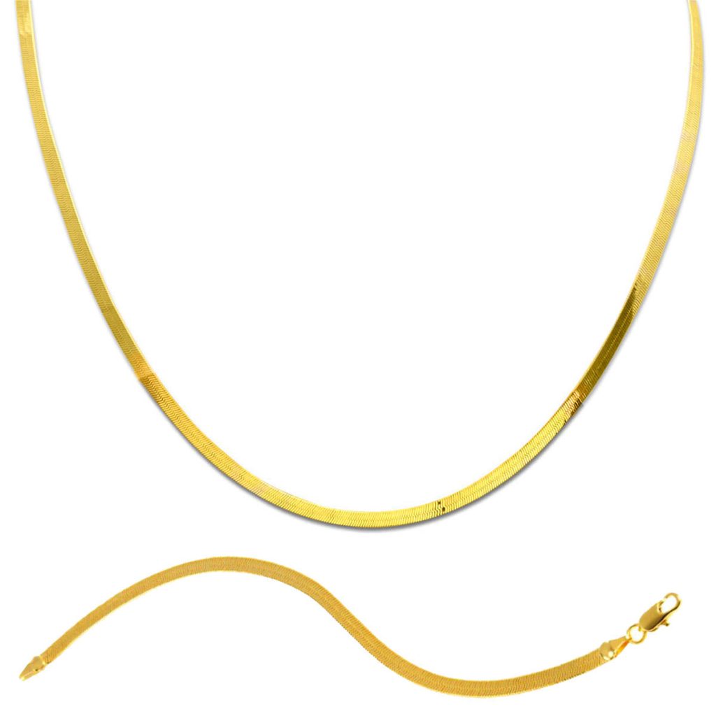 Ezme Chain Braceletli 14 Karat Gold Set