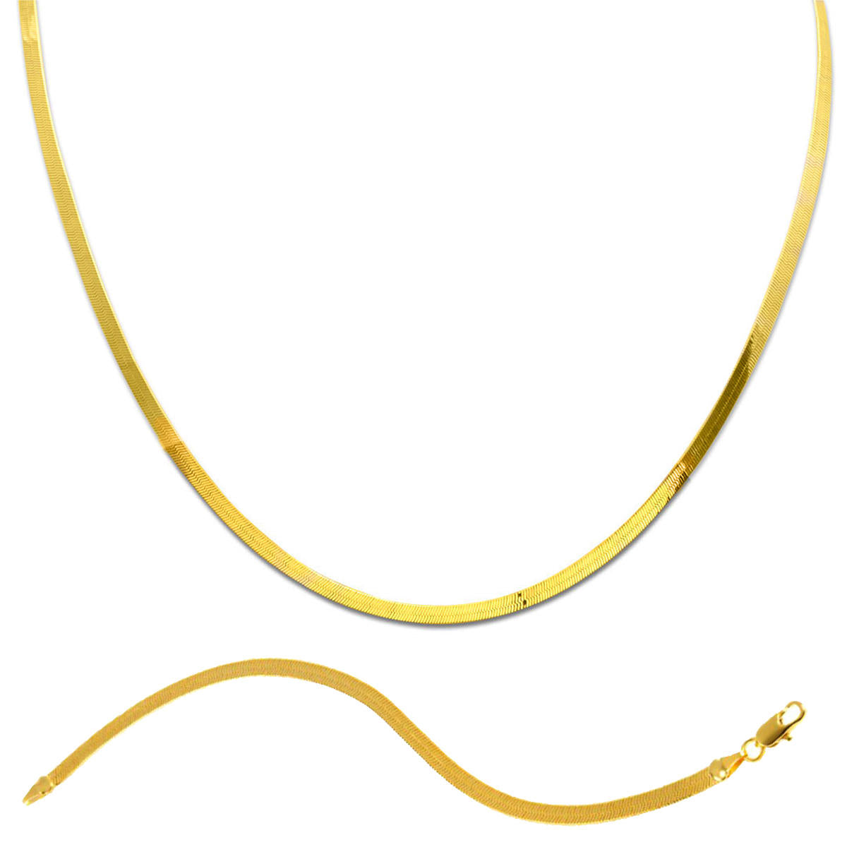 Ezme Chain Braceletli 14 Karat Gold Set