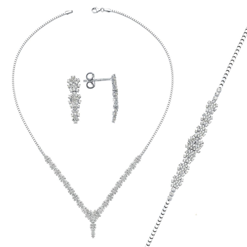 Favori 14 Carats Blanc Or Bijou Parure