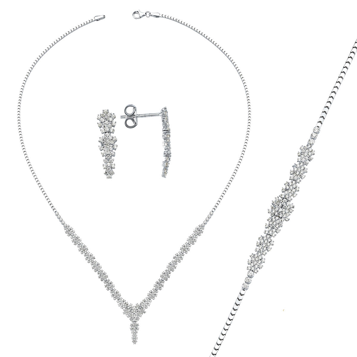 Favori 14 Carats Blanc Or Bijou Parure