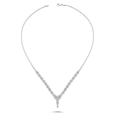 Favori 14 Ayar Beyaz Altın Takı Seti - 14K - 13.49g - EZ Gold