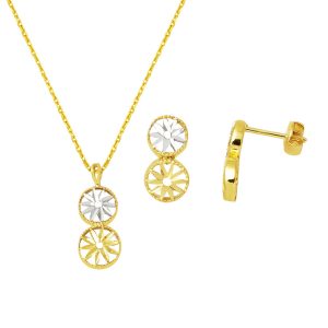 2 Coloré Etoile 14 Carats 2&rsquo; Or Set