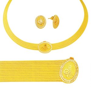 Tughra 13 Row Trabzon Woven 22 Karat Set
