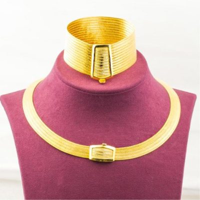 13 Sıralı Taşsız Trabzon Hasır Altın Set - 14K - 70g - EZ Gold