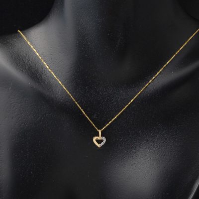 Kalpli Kolye + Küpeli 14 Ayar Altın Set - 14K - 2.23g - EZ Gold