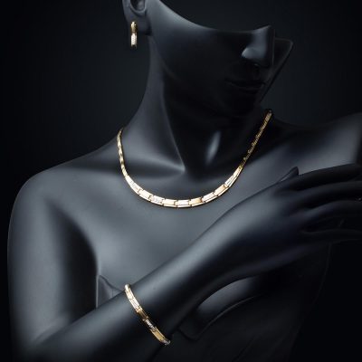 Lidya Taşsız 14 Ayar Altın Takı Seti - 14K - 19.61g - EZ Gold