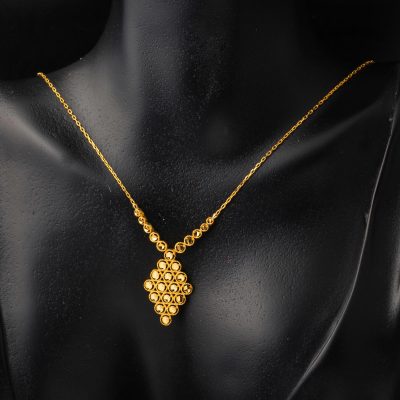 Küpe & Zincirli Kolyeli 22 Ayar Altın Set - 22K - 10.5g - EZ Gold
