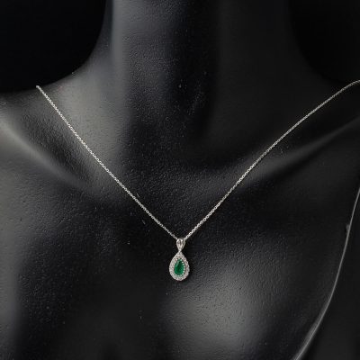 Damla Yeşil Taşlı 3’lü Altın Set - 14K - 4.33g - EZ Gold