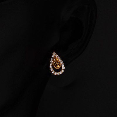 Damla Kolye + Küpeli 14 Ayar Altın Mini Set - 14K - 3.37g - EZ Gold