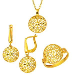 Telkari 22 Carats Or a Chaine Bijou Parure