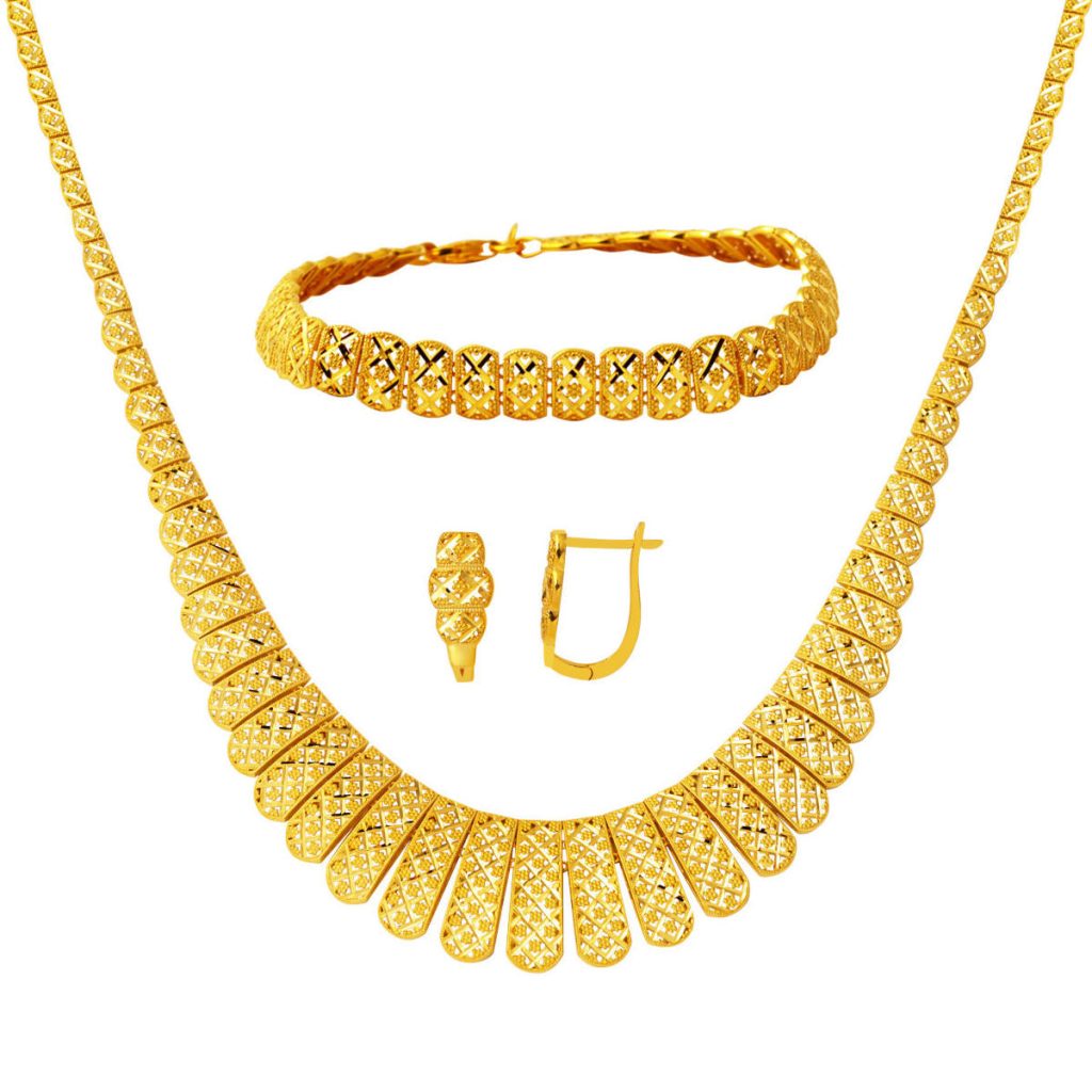 Italien Kalem İşleme Or 14 Carats Parure