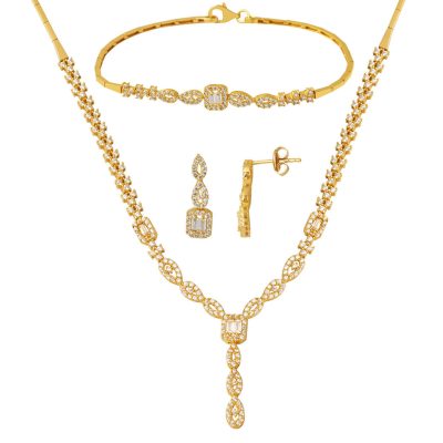 Sarı Gold Baguette Set