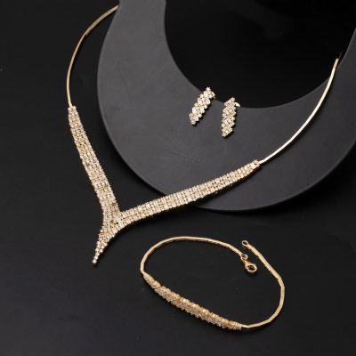 Baget Işıltısı Altın Set Takımı - 14K - 19.48g - EZ Gold