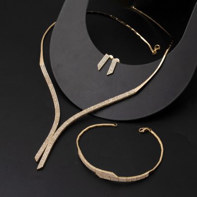 Su Yolu Sarı Altın Düğün Set Takımı - 14K - 16.63g - EZ Gold