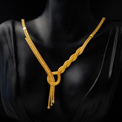 Burmalı Taşsız Altın Takı Seti - 14K - 18.54g - EZ Gold