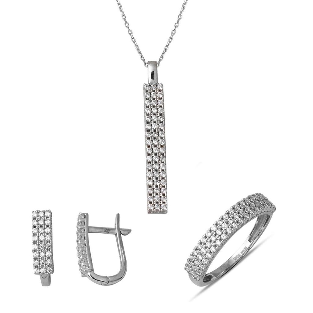 Su Yolu Design 14 Carats Blanc Or Spor Set