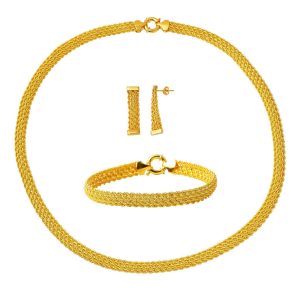 4 Row Twist Wovenlü Gold Set