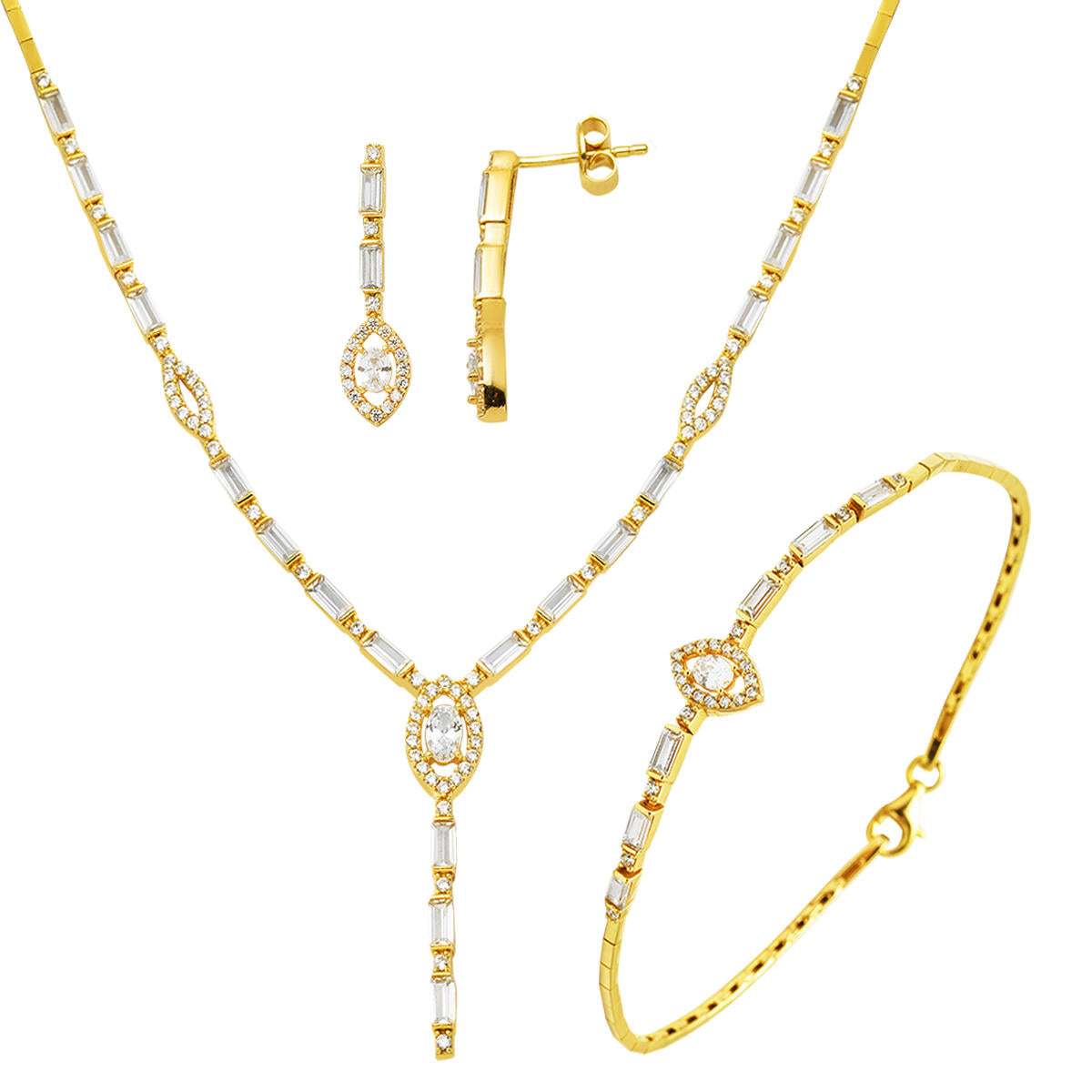 Baguette Design Or Bijou Parure
