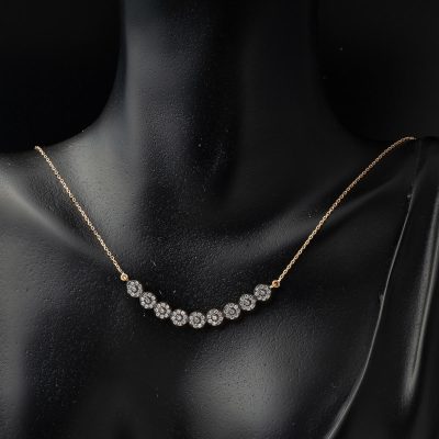 Efruz Kolye & Küpe Rose Altın Set - 14K - 7.56g - EZ Gold