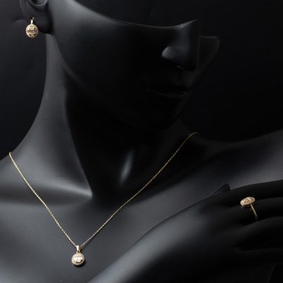 Baget 14 Ayar Altın 3’lü Takı Seti - 14K - 7.33g - EZ Gold