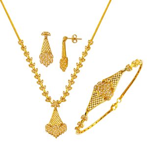 Feuille Jaune Or Mariage Bijou Parure