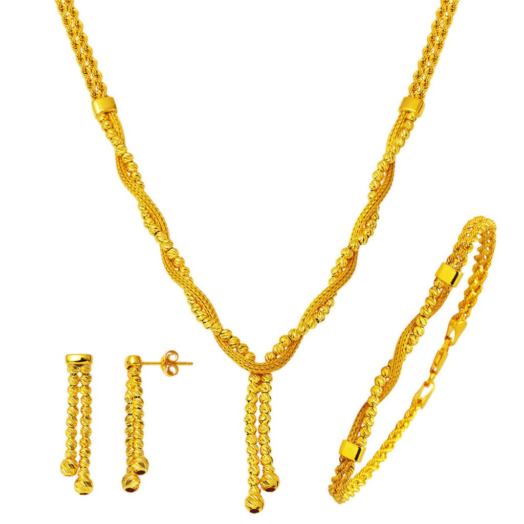 Ivy Braided Chain Gold Set
