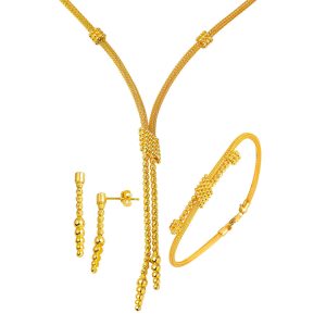 Boules Toplar Tresse Chaine Or Set