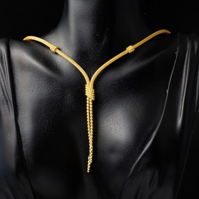 Dorika Toplar Örgü Zincir Altın Set - 14K - 24.07g - EZ Gold