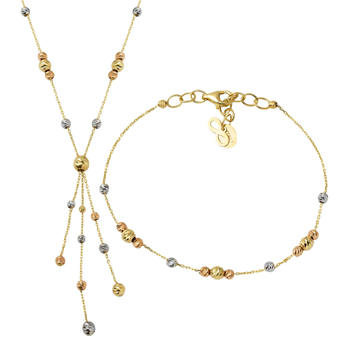 with Tassels Ball 14 Karat Gold Set