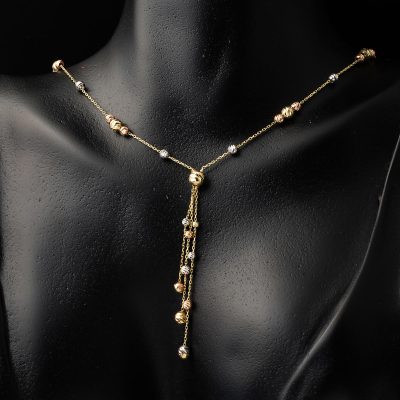 Püsküllü Dorika 14 Ayar Altın Set - 14K - 7.12g - EZ Gold