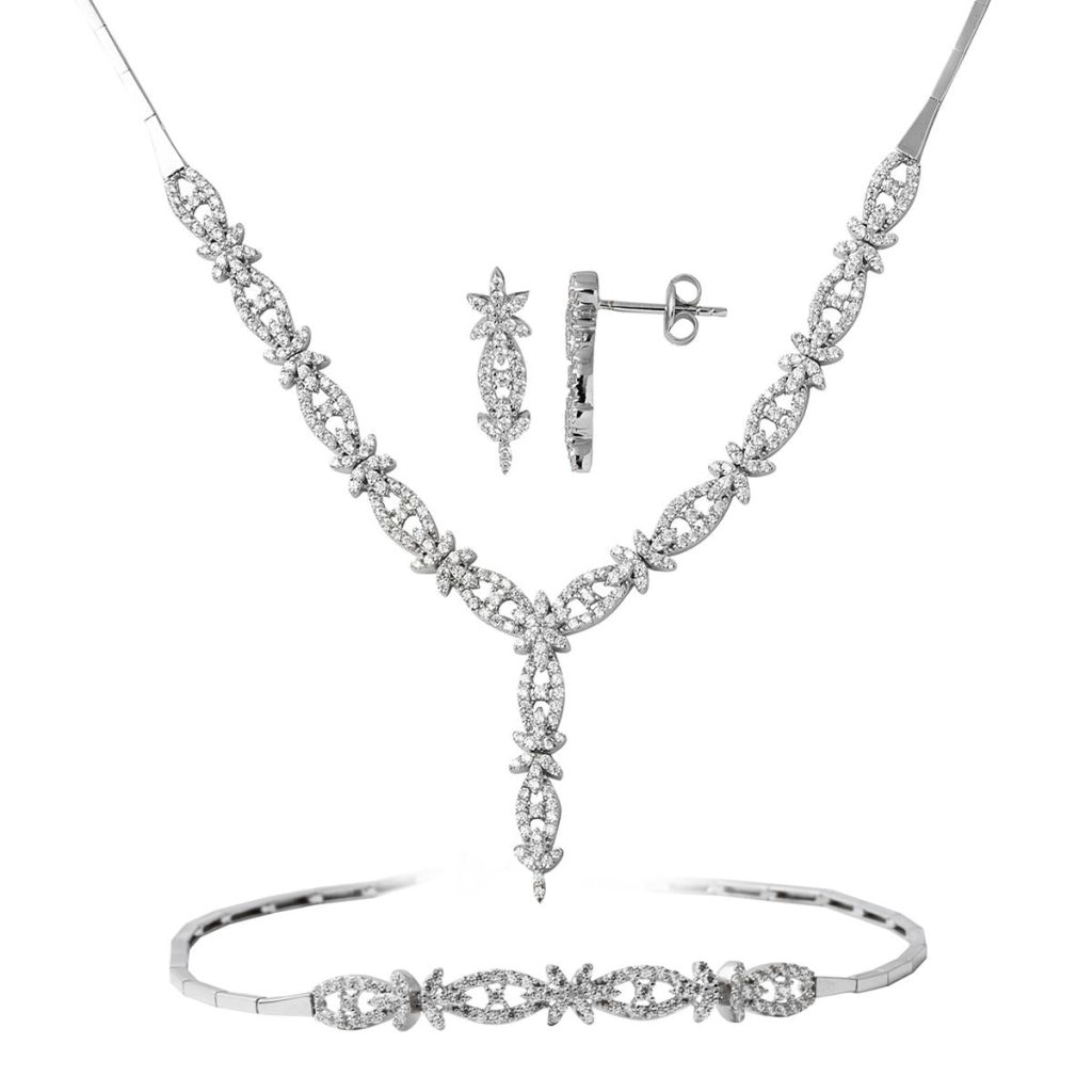 Blanc Papillon 14 Carats Or Set