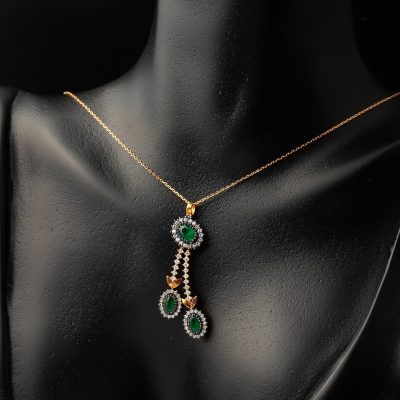 Dilruba Kolye & Küpeli Rose Altın Set - 14K - 7.99g - EZ Gold
