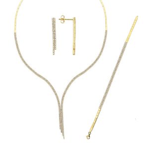 Çift Row Filigree Gold Jewelry Set