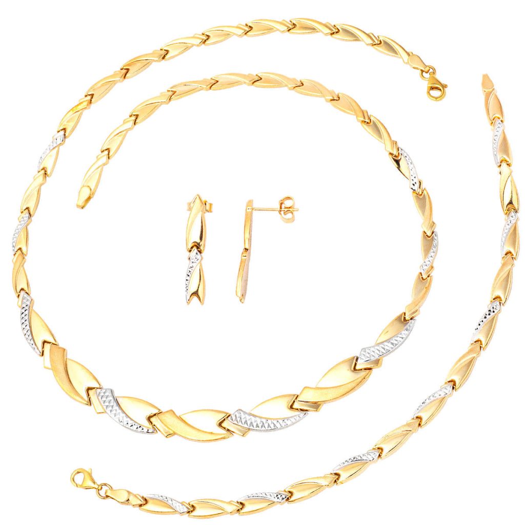 Plain 14 Karat Gold Set