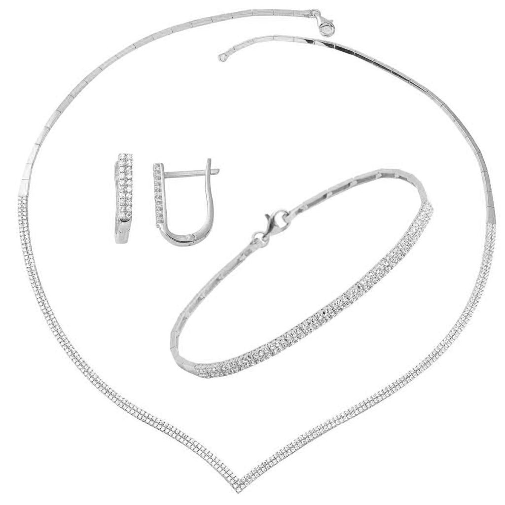 Çavuş Filigrane Blanc Or Bijou Parure