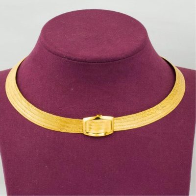 11 Sıralı Taşsız 14 Ayar Trabzon Hasır Takı Seti - 14K - 68.04g - EZ Gold