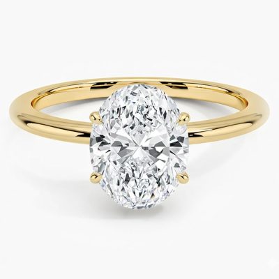 1,50 Karat Mozanit Solitaire Ring – 14K Yellow Gold - 14K - 1.9g - EZ Gold
